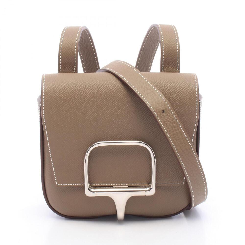 Hermes Della Cavalleria Mini Etoupe Shoulder Bag/Handbag, Leather, Veau Epsom...